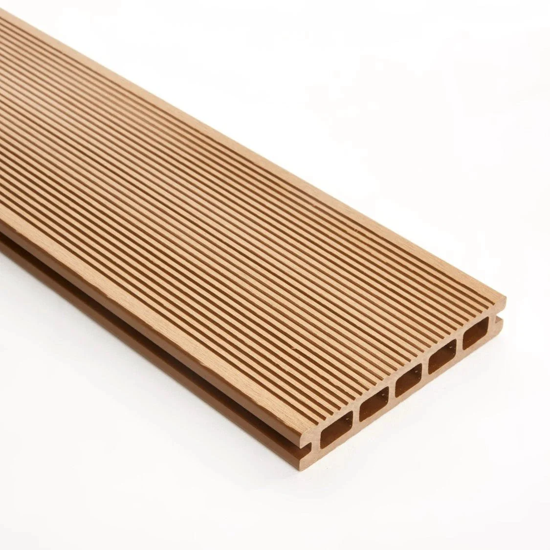 Triton Composite Decking Board – Teak | Affordable Uncapped WPC Deckin - Image 2