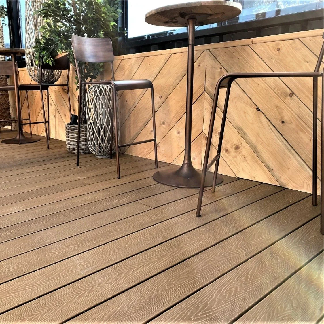 Triton Composite Decking Board – Teak | Affordable Uncapped WPC Deckin - Image 5