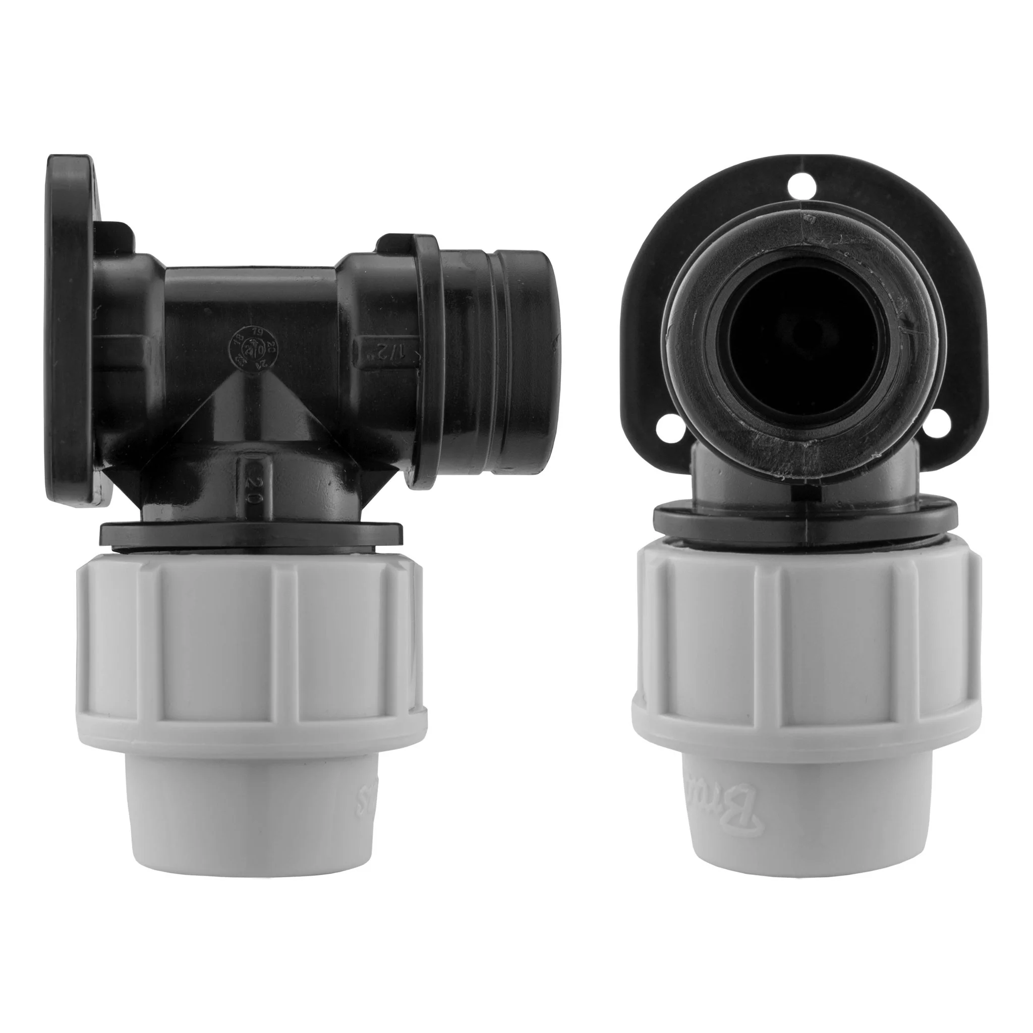Wall Flange Kit 20mm MDPE + Bib Tap Geka Outlet - Image 5