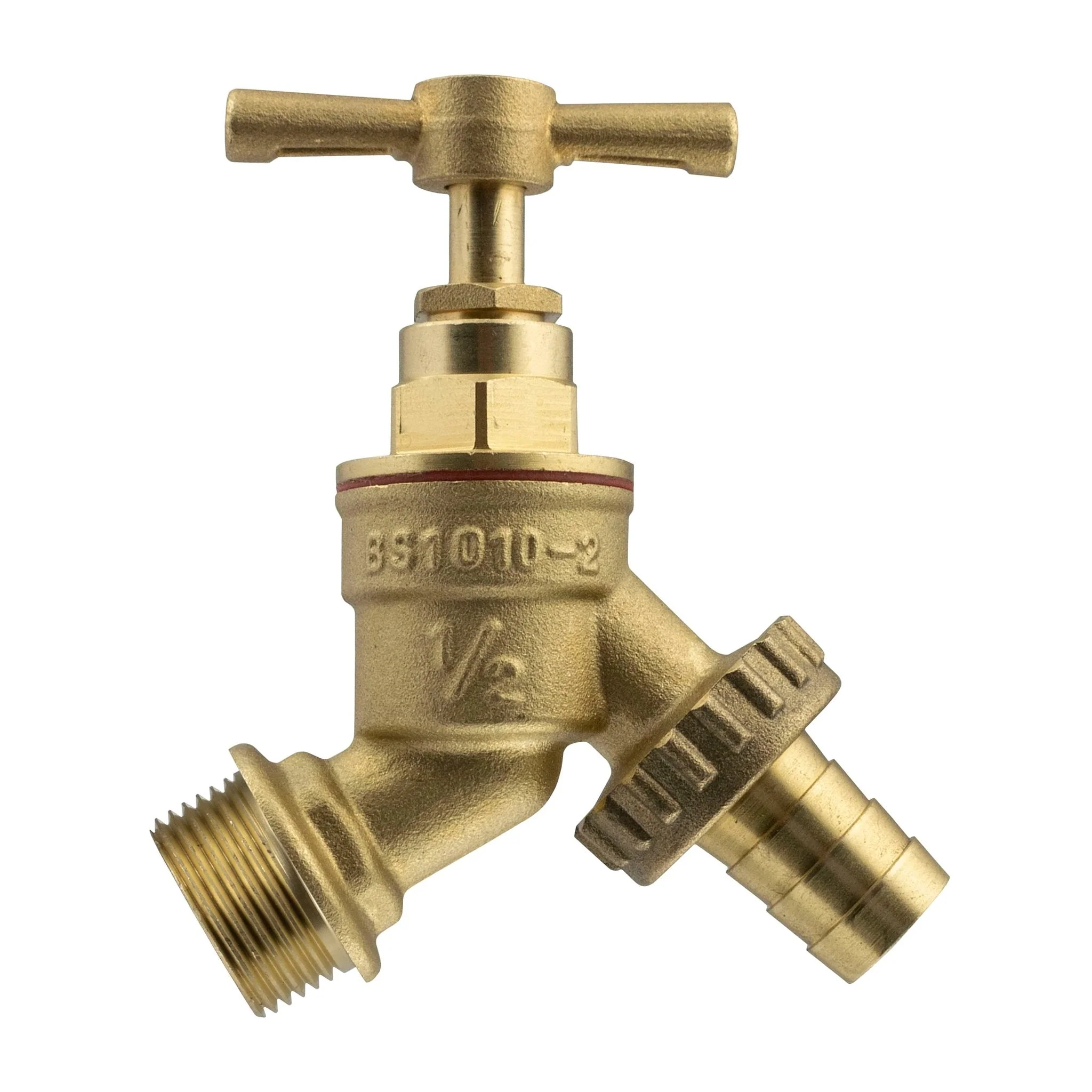 Wall Flange Kit 20mm MDPE - Brass Tap & Two Way Splitter - Image 3