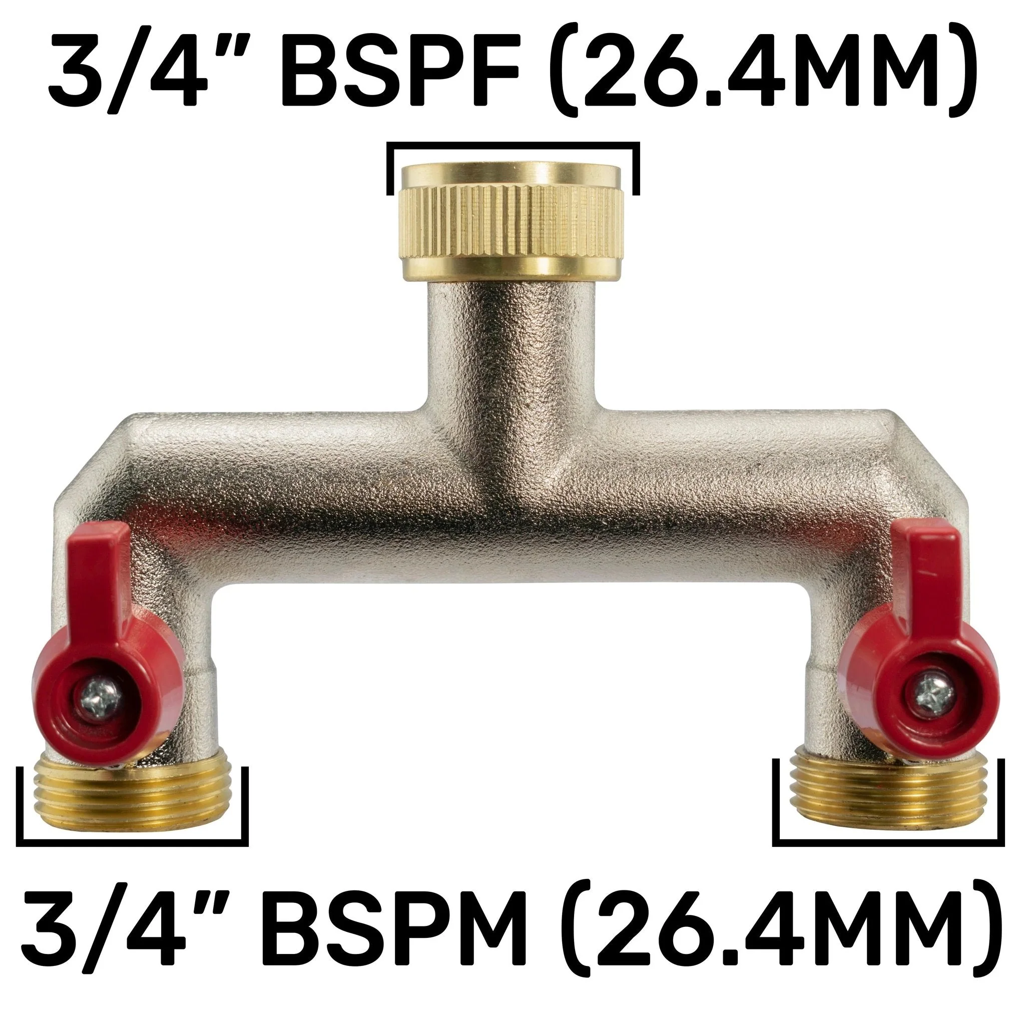 Wall Flange Kit 20mm MDPE - Double Tap with Triple Outlet Thread - Image 10