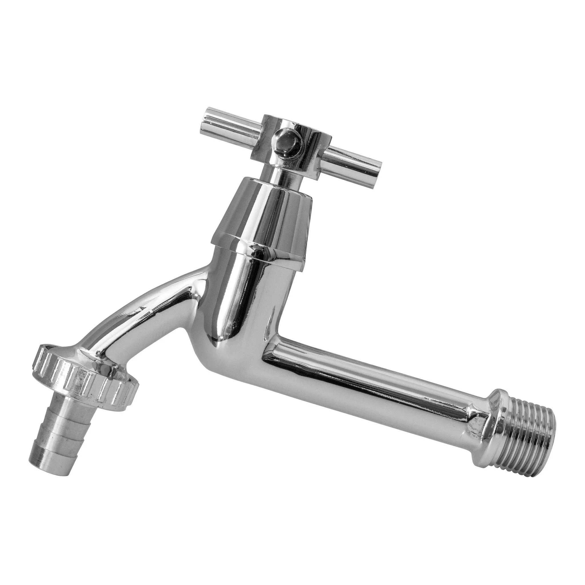 Wall Flange Kit 20mm MDPE - Extended Brass Chrome Tap 1/2" Barb - Image 8