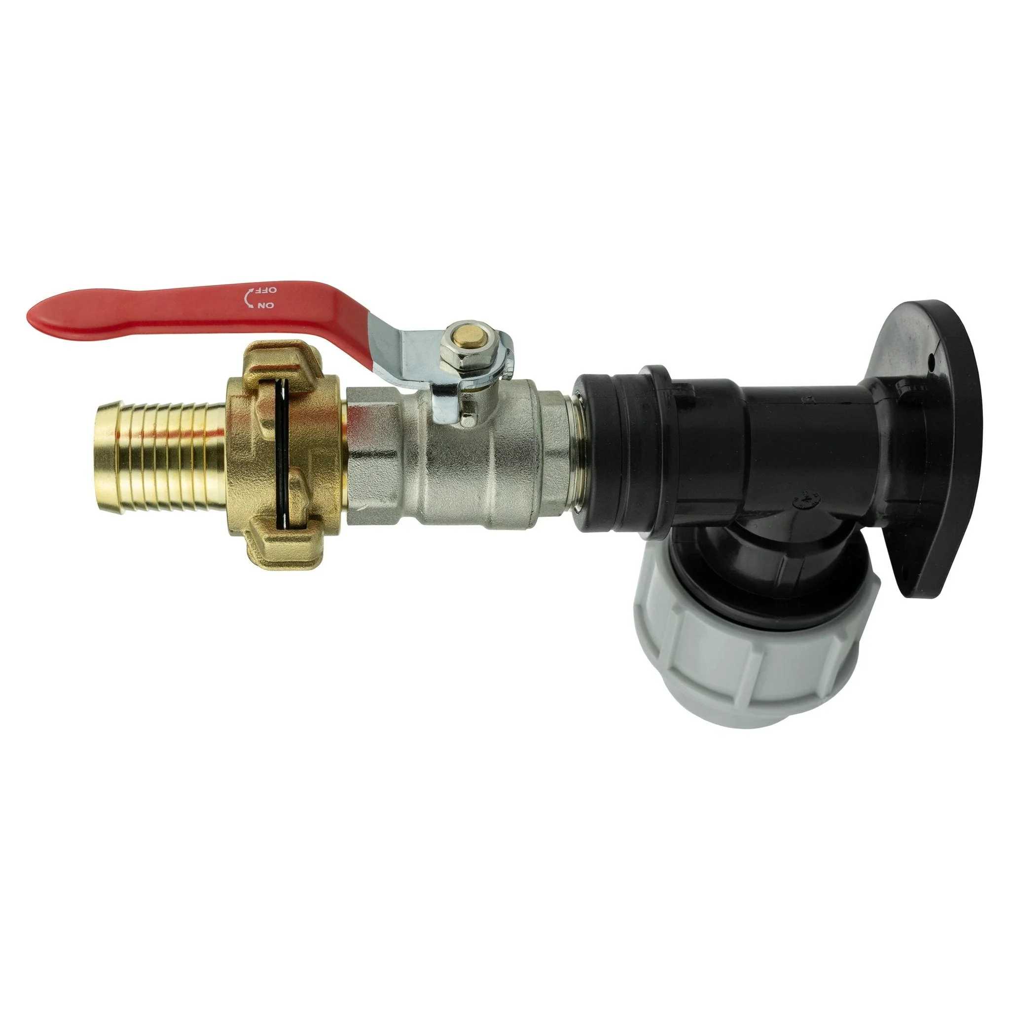 Wall Flange Kit 20mm MDPE + Lever Valve + 25mm Barbed Geka Set - Image 7
