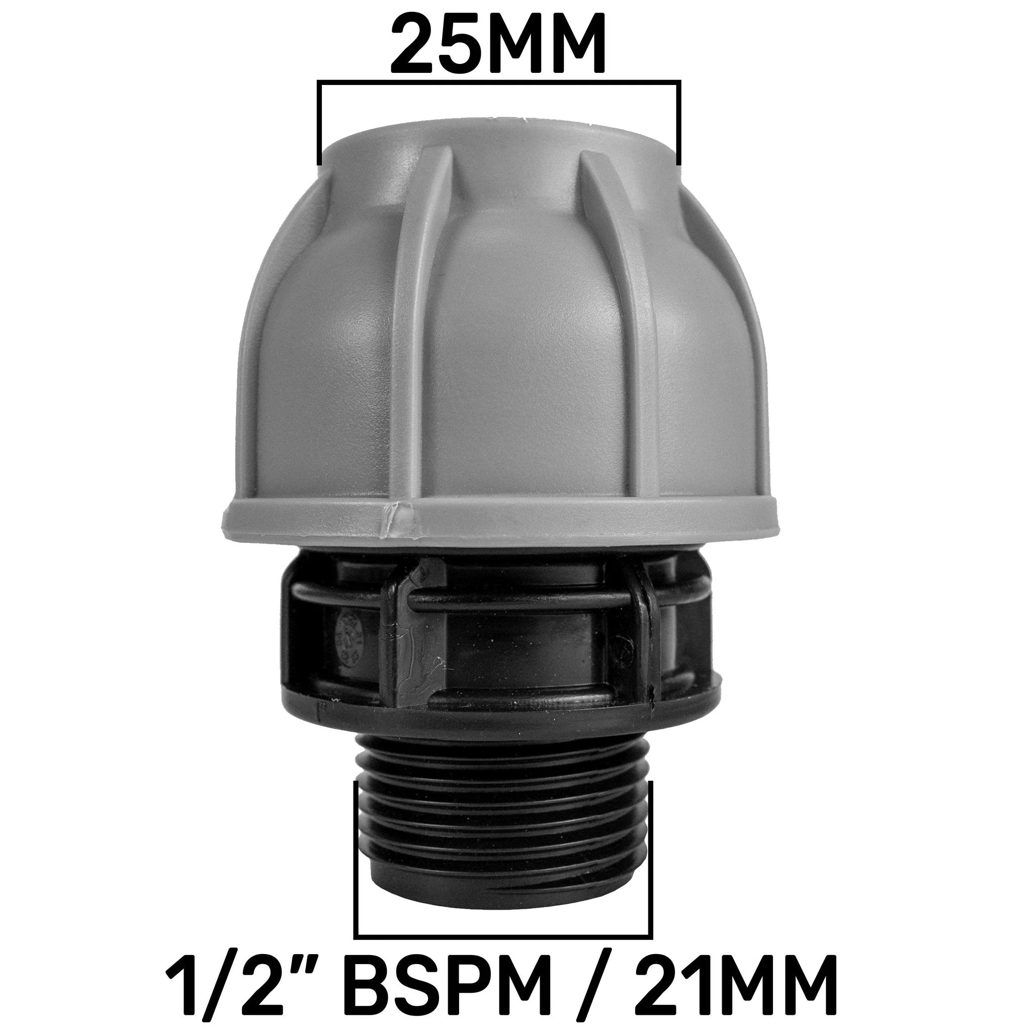 Wall Flange Kit 20mm MDPE - Lever Valve & 25mm MDPE Outlet - Image 5