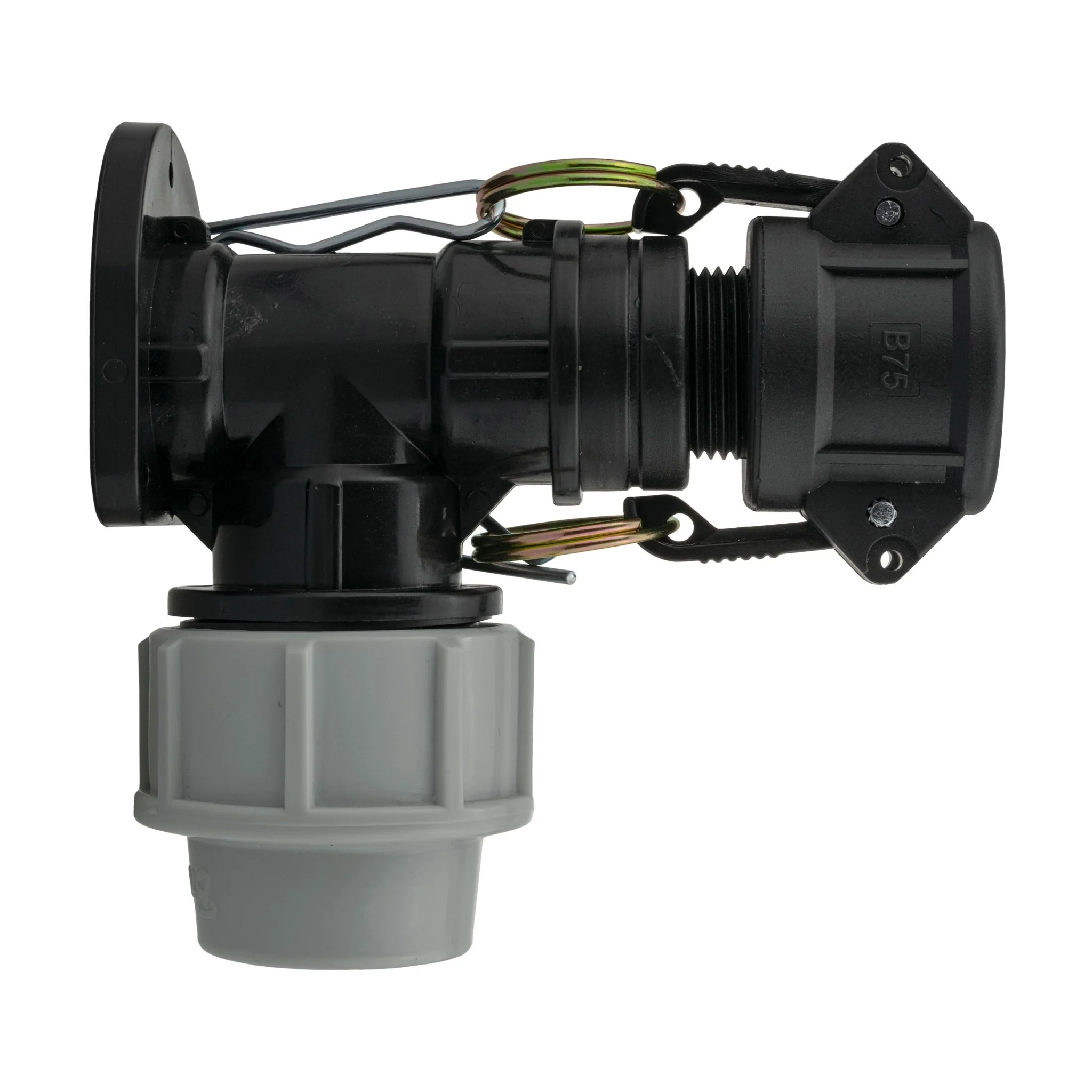 Wall Flange Kit 25mm MDPE + 3/4" Camlock Type B