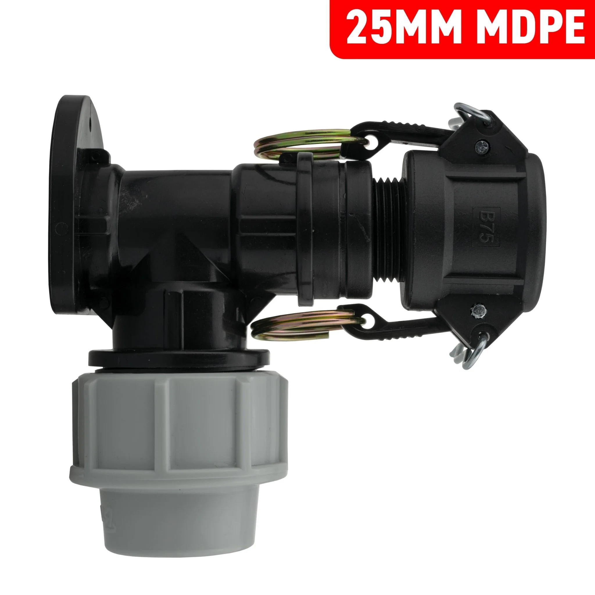 Wall Flange Kit 25mm MDPE + 3/4" Camlock Type B - Image 7