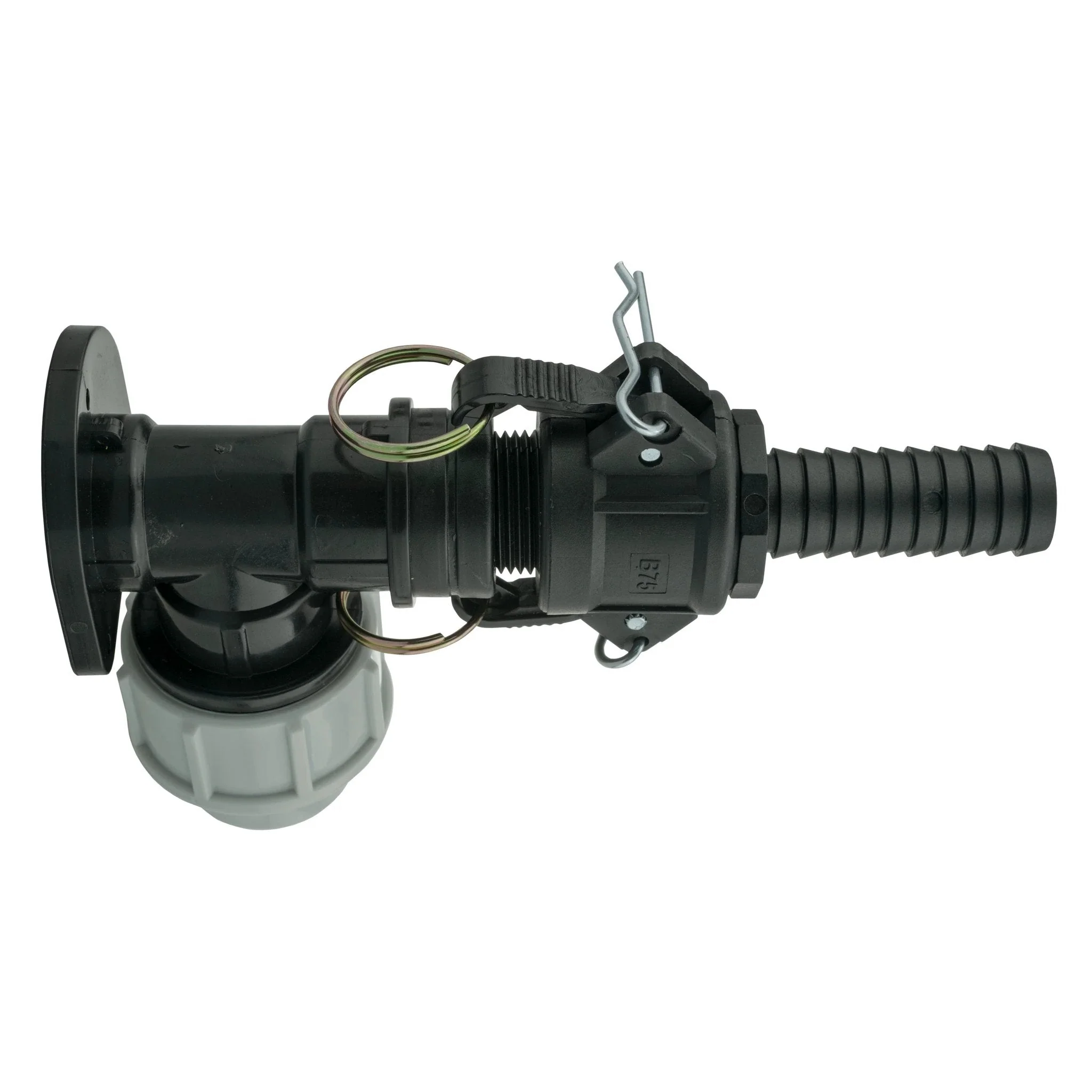 Wall Flange Kit 25mm MDPE + 3/4" Camlock Type B+E - Image 2