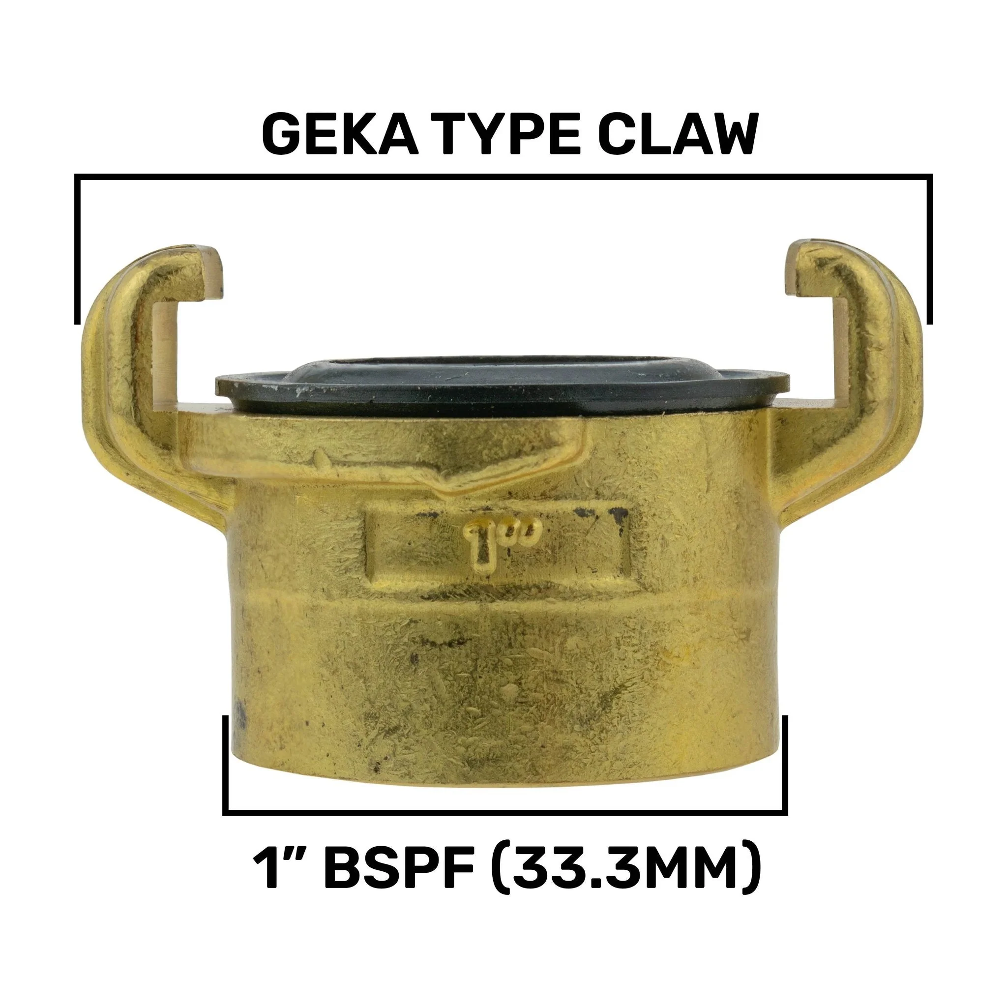 Wall Flange Kit 25mm MDPE + Brass Bib Tap with Geka Claw Outlet - Image 8