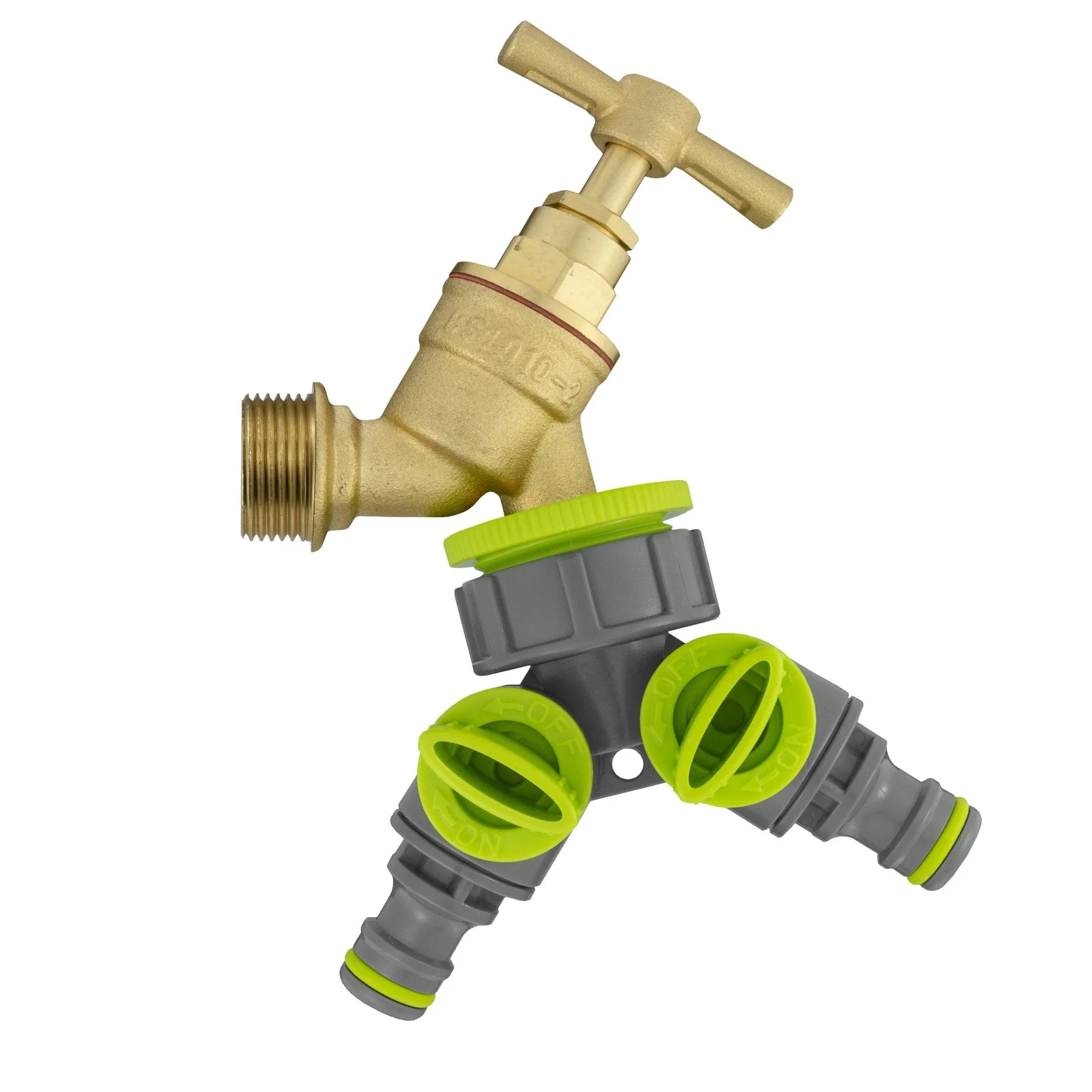 Wall Flange Kit 32mm MDPE + Brass Bib Tap + Two Way Splitter + Connectors - Image 9